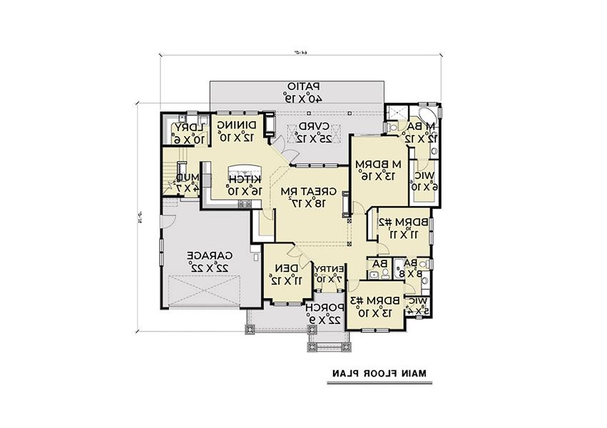 1st Floor image of Northwest 602 House Plan
